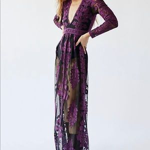 Free People For Love & Lemons Temecula Maxi Dress M